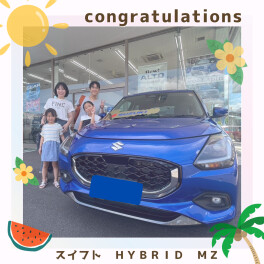 フロンティアブルーのスイフト納車しました！